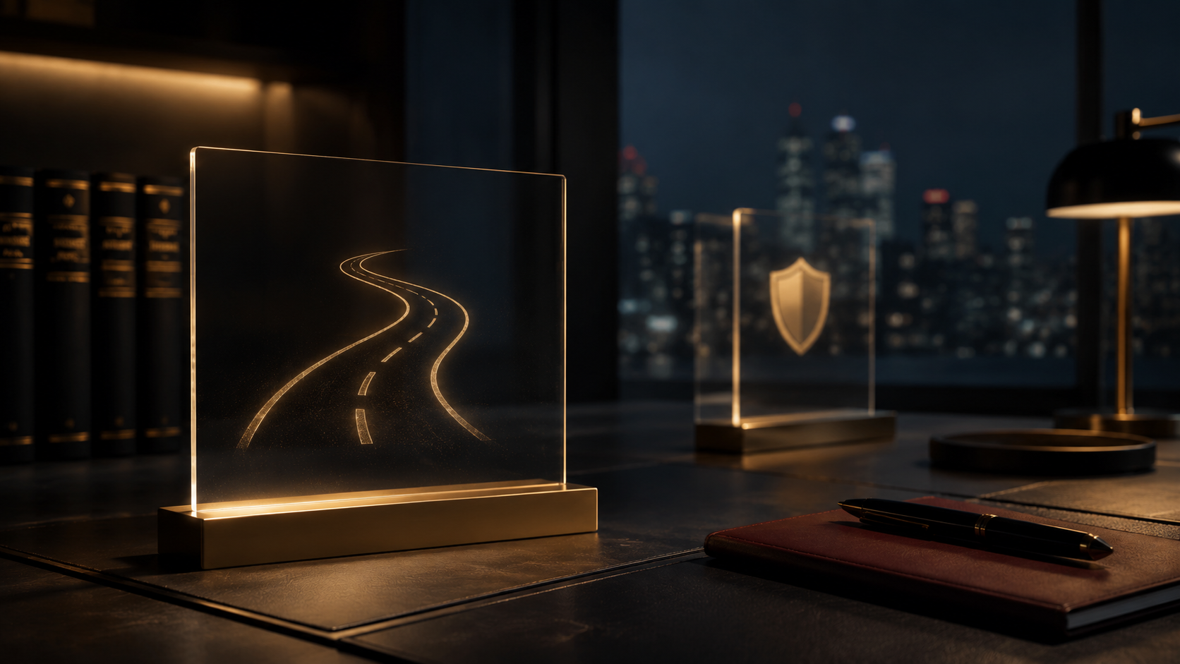 Dark roadway image representing the start of a Minnesota DWI case