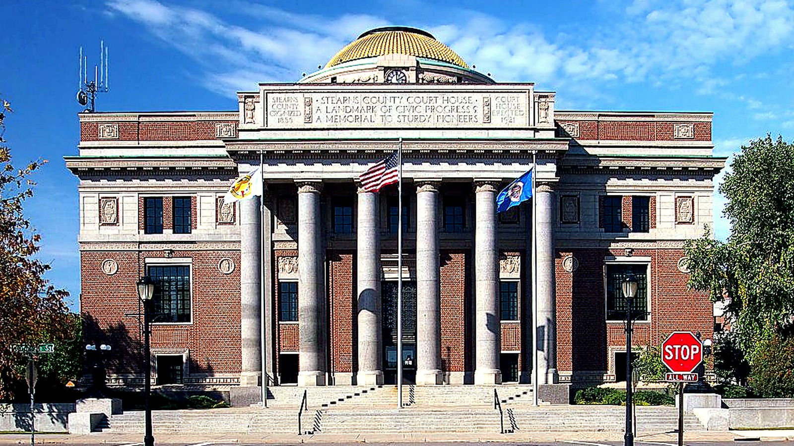 Stearns County courthouse exterior for Keil Defense county criminal defense services